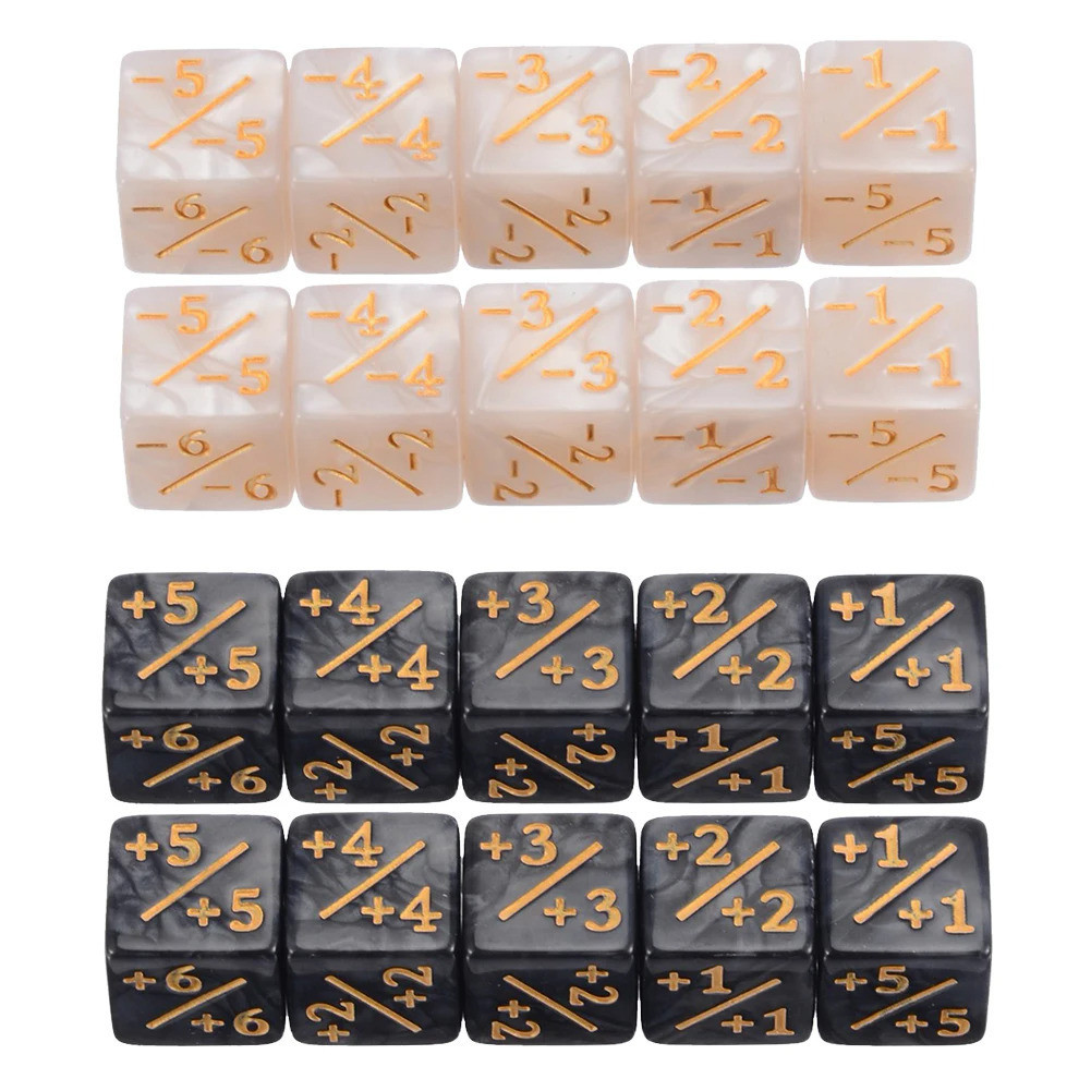10 Pieces 6 Sided Counters Dice Toy Gathering Game Counters Token Dice Card Gaming Dice Counters for