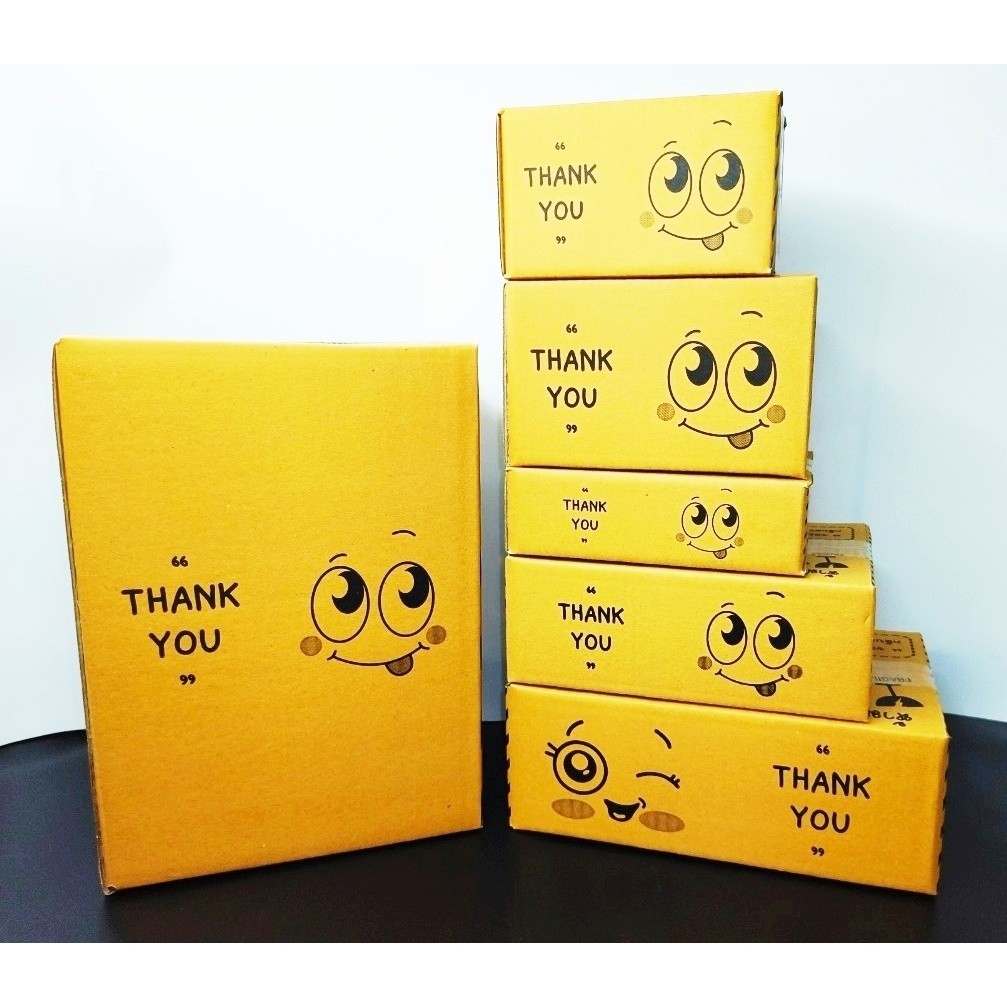 กล่องไปรษณีย์(แพ็ค 10 ใบ)  เบอร์ 00, 0,0+4,A, AA, AAA, AB, 2A Q,  กล่อง Thank You