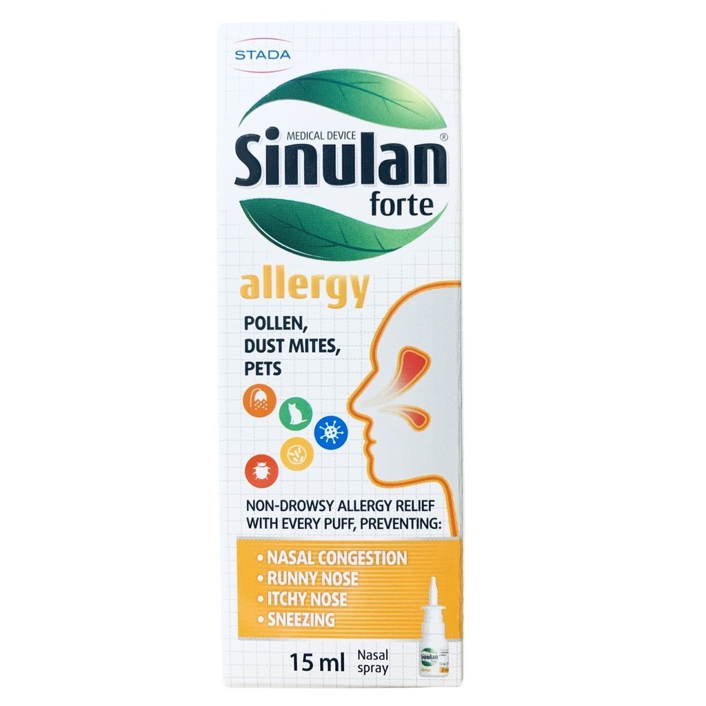 Sinulan Forte Allergy สเปรย์พ่นจมูก ซีนูแลน ฟอร์ท แอลเลอจี ขนาด 15 ml. จำนวน 1 ขวด