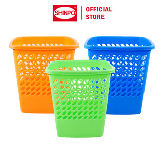 SHINPO Tempat Sampah Plastik Model Lubang Colombo Trash Bin Keranjang Sampah SPO-SIP-864