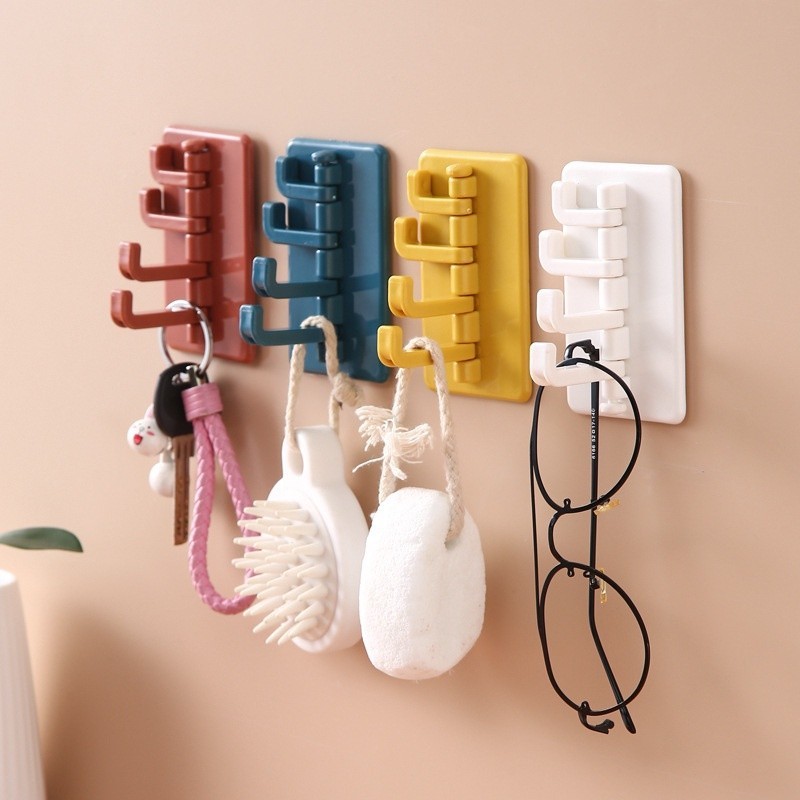 Mika STORE  ▏มัลติฟังก ์ ชั ่ นOrgan Hookห ้ องครัวติดผนังห ้ องน ้ ําเล ็ บฟรีTracelessวางHook
