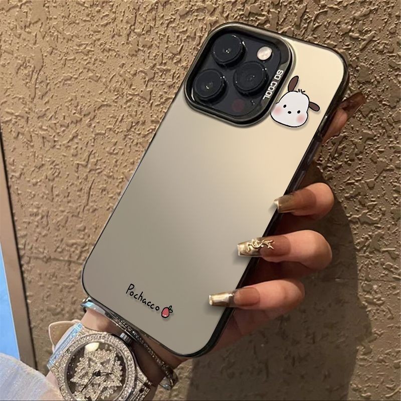 เหมาะสําหรับ iPhone15/14/13/12/11Promax7/8plus/xr/xs ขนาดเล็ก POCHACCO รูปแบบ TPU เคสโทรศัพท์กันกระแ