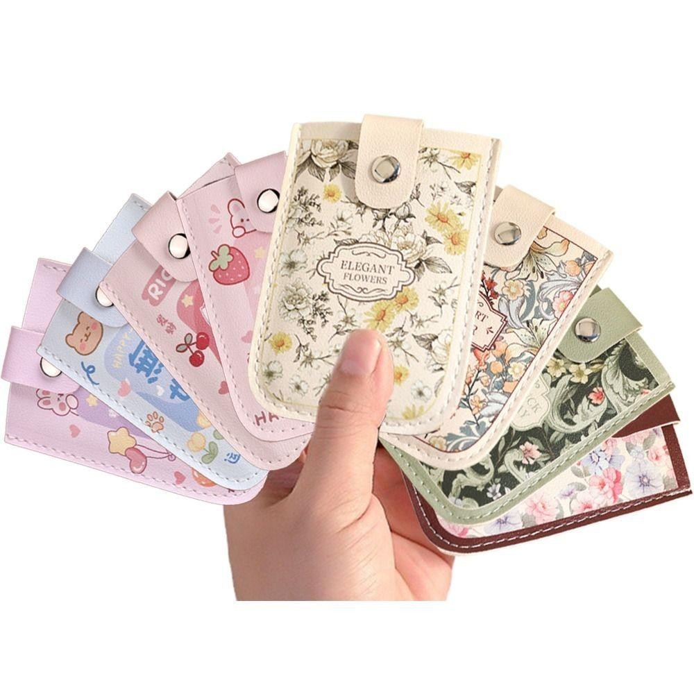HOBBYIN ผู้ถือบัตร รหัส,5กระเป๋าบัตรดึงออกประเภทมินิการ์ดกระเป๋าสตางค์,สร้างสรรค์ลามิเนตปกปิดRFIDการปิดกั้นหนังPUนามบัตรผู