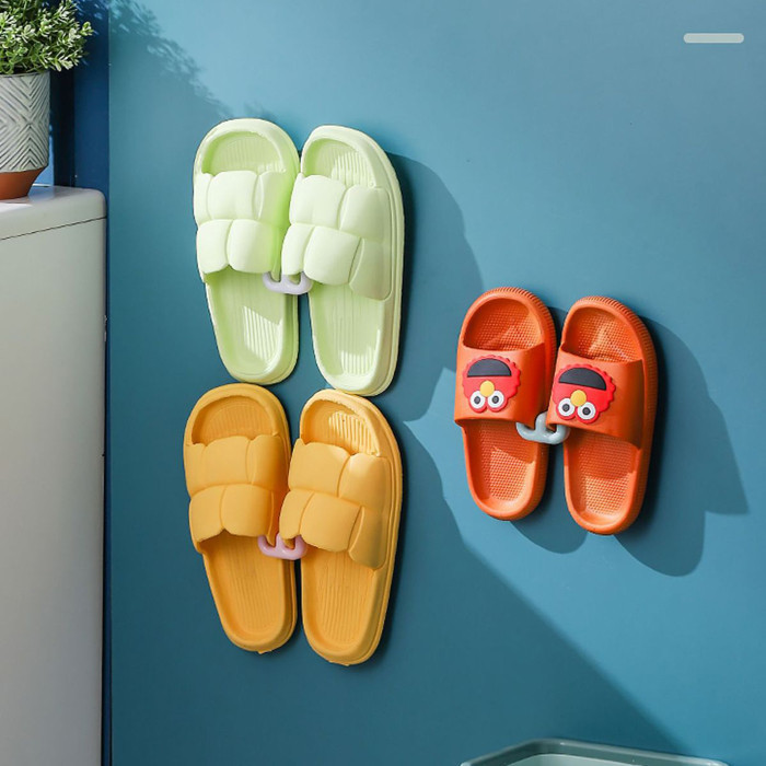 1pcs Simple รองเท ้ าแตะ Rack ติดผนัง Organizer Hooks Storage ชั ้ นวางรองเท ้ าสําหรับห ้ องน ้ ํา