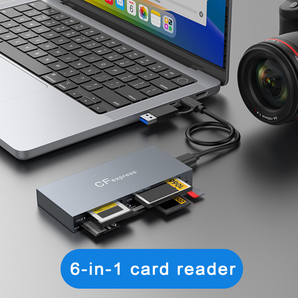 Multi-function Memory Card Reader ความเร ็ วสูง Storage Card Reader ความเร ็ วสูง Usb 3.2 Card Reader สําหรับ Windows Mac Linux Chrome Os Tf Cf Xd Cfexpress หน ่ วยความจําอะแดปเตอร ์