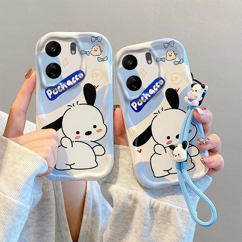 เคส POCO C65 POCO C55 โทรศัพท์น่ารักป้องกันกรณี + สร้อยข้อมือน่ารัก MR