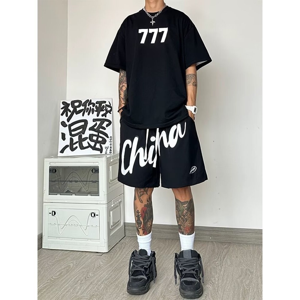 กางเกงบาสกางเกงขาสั้นขนาด Hip Hop กีฬากางเกงขาสั้น