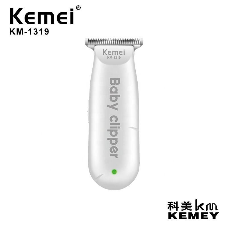 Kemei KM-1319 Mini Baby Electric Hair Trimmer Usb Rechargeable Infant Quiet Shaver Kid Haircut Hair 