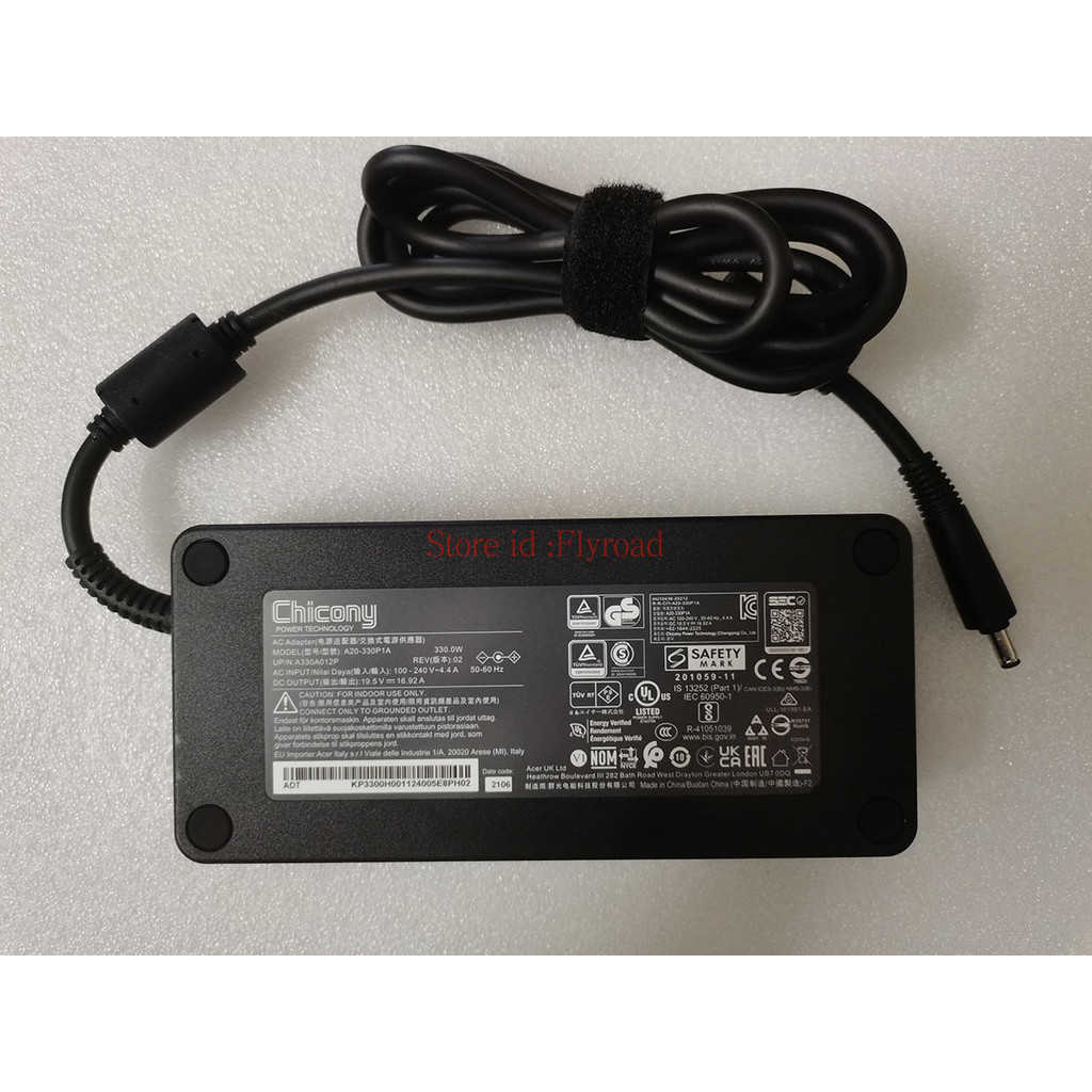 Oem Chicony 19.5V 16.92A 330W 5.5 * 1.7 มม.อะแดปเตอร ์ A20-330P1A สําหรับ Acer Predator Helios PH16-71-948L 16'i9-13900HX RTX4080 Puryuan