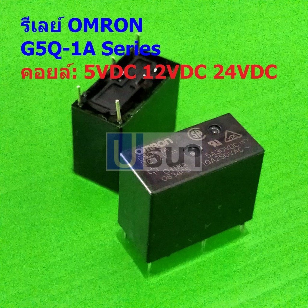 Relay รีเลย์ Omron แท้ คอยล์ 5VDC 12VDC 24VDC 4Pin G5Q-1A #G5Q-1A 4P Omron (1 ตัว)