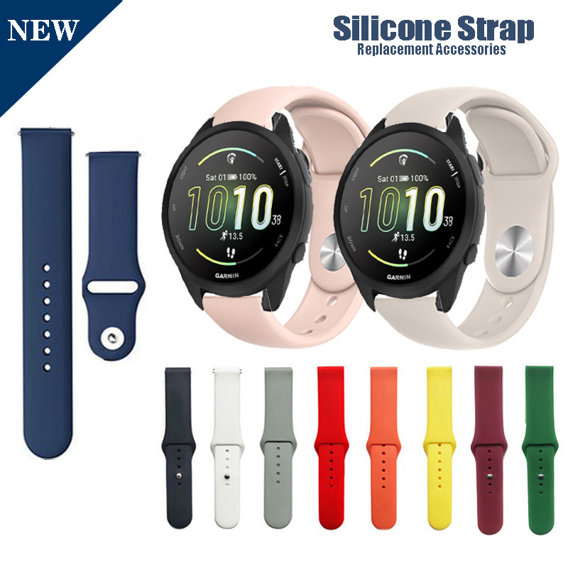 20 มม.สาย Quick Release สายนาฬิกาสําหรับ Garmin Forerunner 165 / 165 เพลง / 245 / 645 / 55 / 158