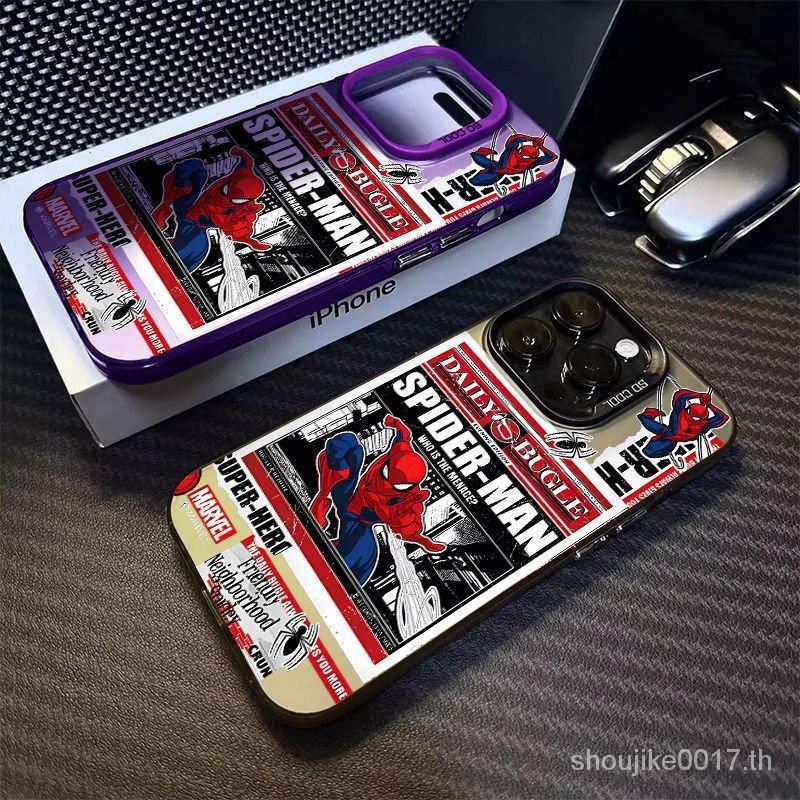 ภาพประกอบ Spider-man เหมาะสําหรับ Apple iPhone15 14 13 12 11promax15 14 13 12 11pro15 14 13 12 11 xsM/x XR 7p/8Plus Universal ทนทานกันกระแทกเคสโทรศัพท ์