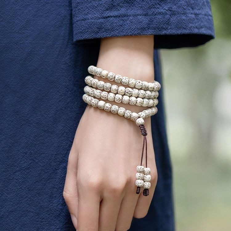 ดาวดวงจันทร์โพธิ์สร้อยข้อมือ108ชิ้นเดือนแรกความหนาแน่นสูงโพธิ์สร้อยข้อมือผู้ชายผู้หญิงพระพุทธรูปลูกปัดลูกประคํา