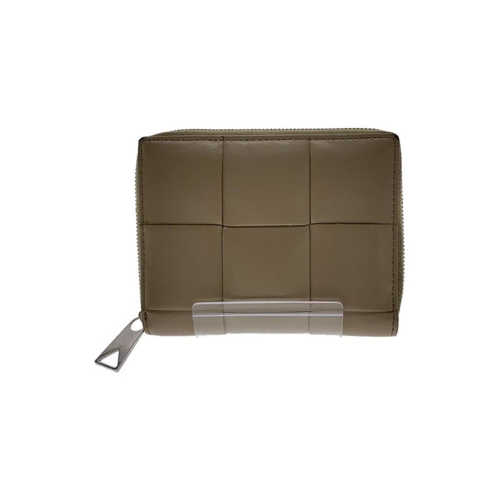Bottega Veneta(โบเตก้า เวเนต้า) Bi-fold Wallet Leather Mens Khaki Direct from Japan Secondhand