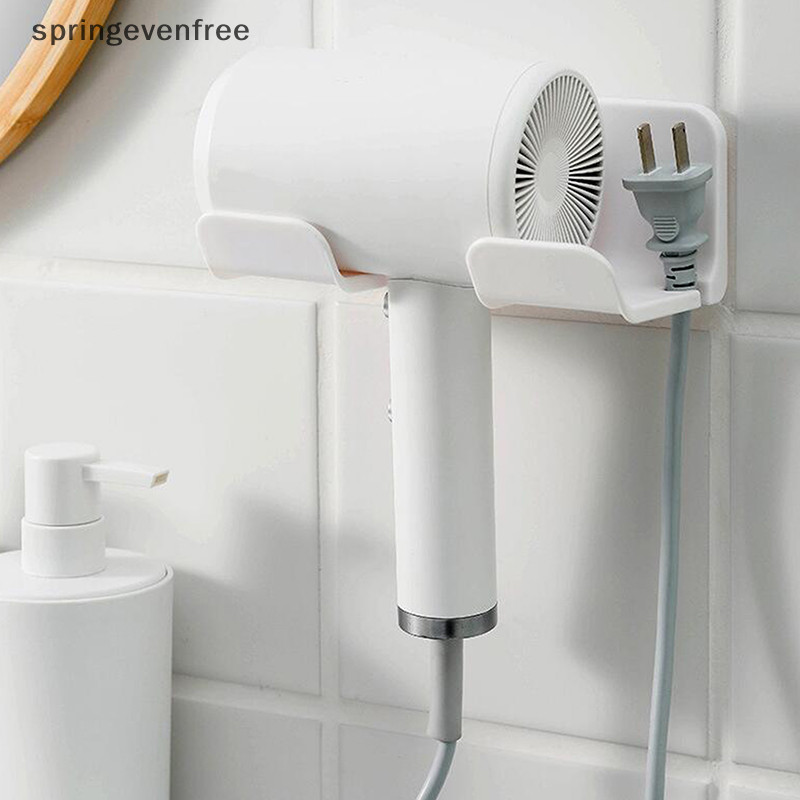 Springevenfree ห ้ องน ้ ําติดผนังเครื ่ องเป ่ าผมผู ้ ถือชั ้ นเก ็ บฝักบัวSelf-adhesive Stand th