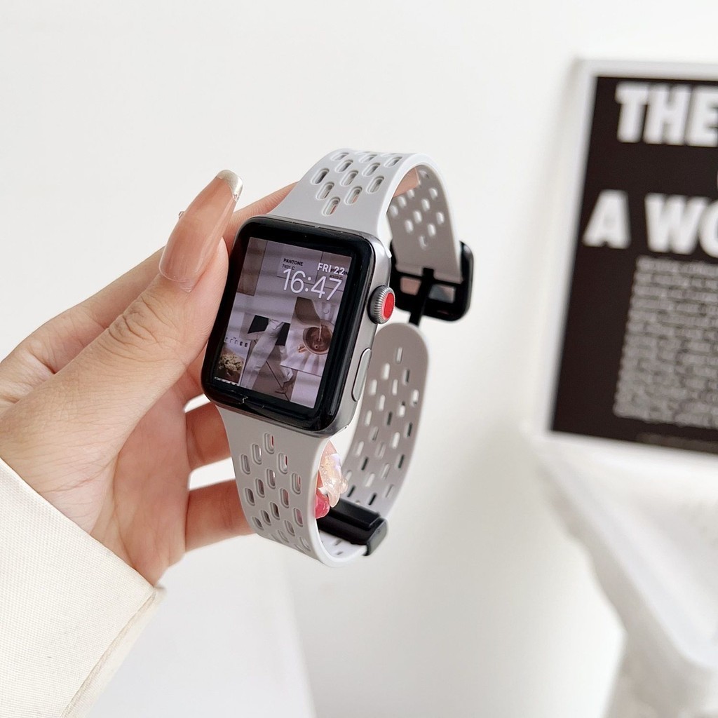 สายนาฬิกา s89รุ่นซิลิโคนดูดแม่เหล็ก iwatchultra สำหรับ applewatch Apple Watch