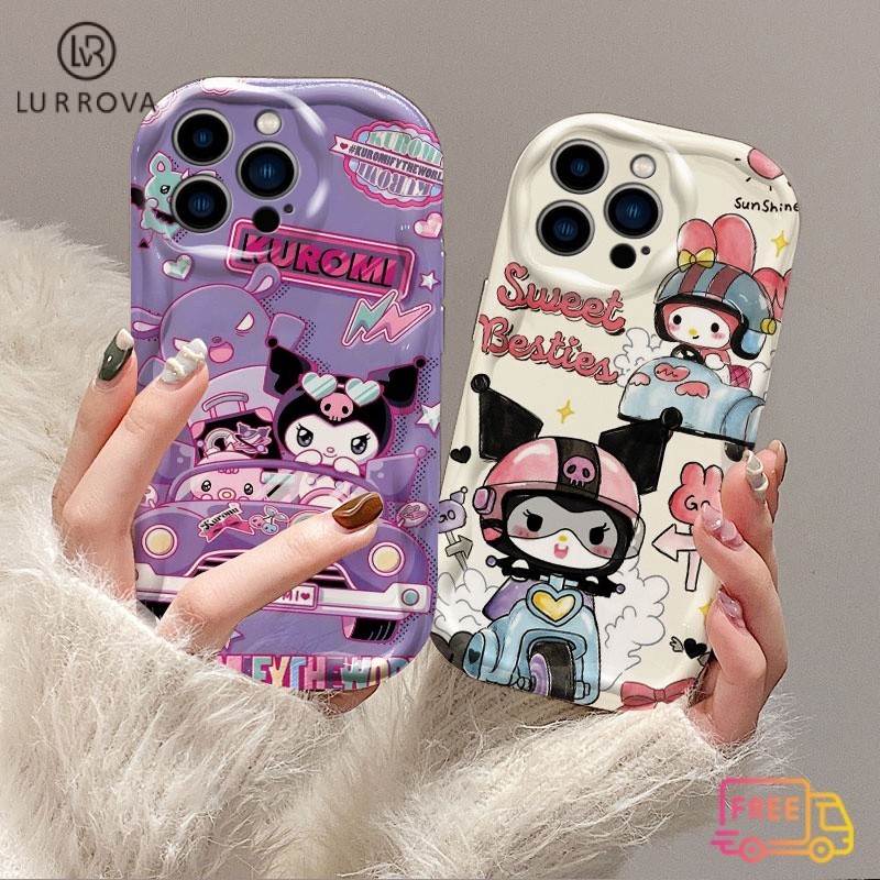 กรณีoppo A3 Pro A80 A3X A60 A79 5G A38 A18 A57 A58 A98 A78 A17K A55 A54 A16 A15 A77 A74 A93 A92 A12 A3S A5 A7 A5S A31 A53 A76 A15S Kuromiเคสโทรศัพท์TPUน่ารัก