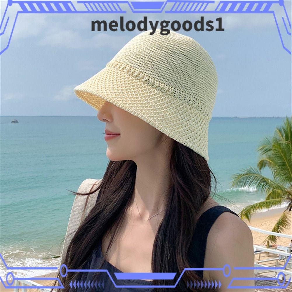 Melodygoods1 Sun Hat, Breathable Sun Protection Hat, Leisure UV Protection Mesh Basin Hat Women Girls