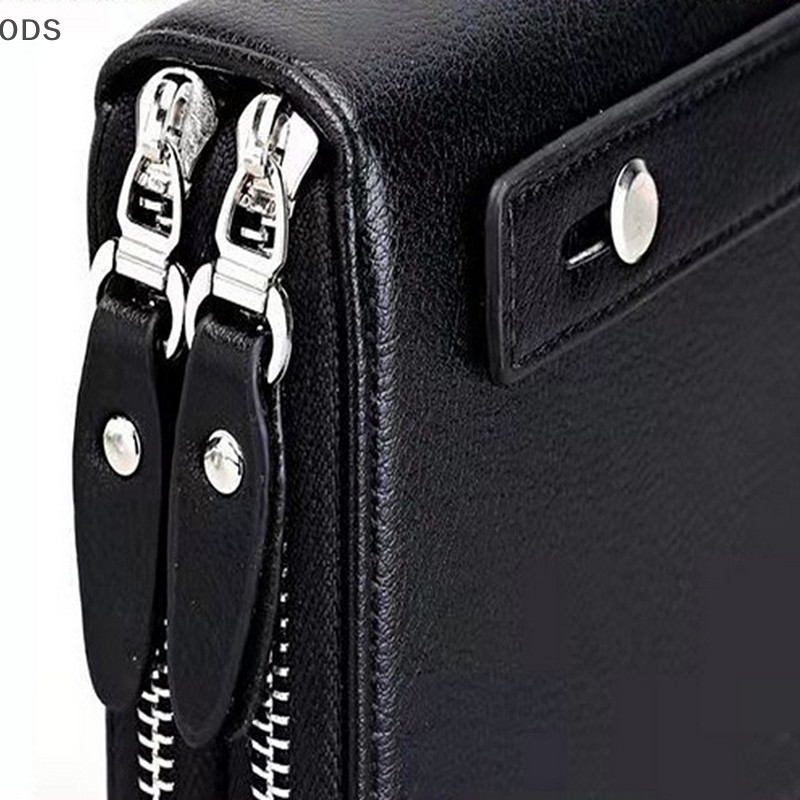 Ods Multi Slot กระเป๋าถือผู้ชาย Mens กระเป๋าสตางค์กระเป๋ายาวหนังซิปคู่ขนาดใหญ่ความจุกระเป๋าถือธุรกิจของขวัญสําหรับชาย OD