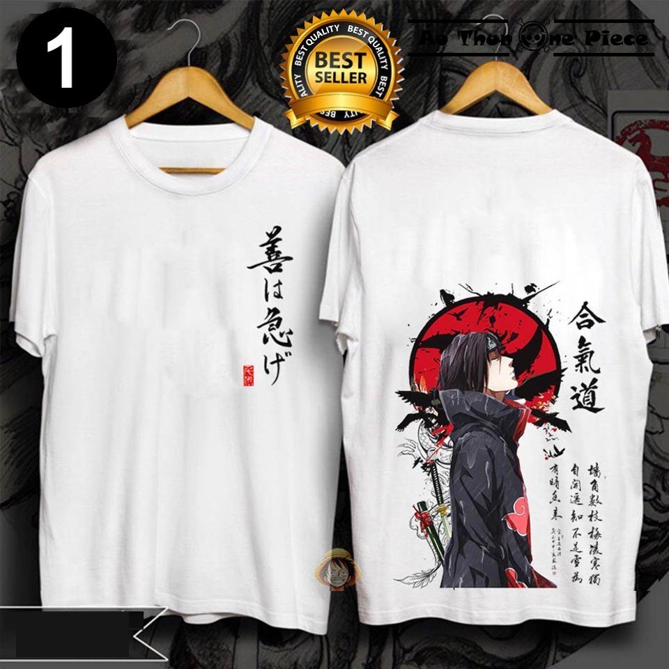 Uchiha Itachi Naruto T-Shirt - Manga Naruto T-Shirt อะนิเมะ เสื้อยืดลายการ์ตูน s-5xl