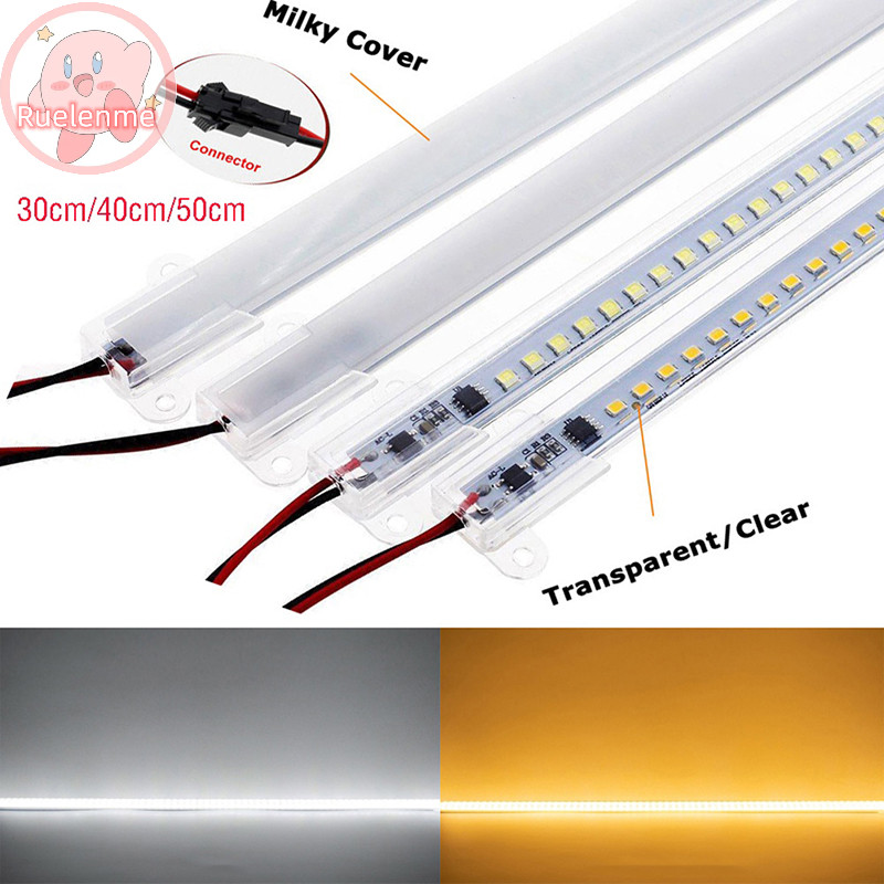 Ruelenme AC220V LED Bar Light ความสว ่ างสูง 2835 LED คลิป 30 ซม.40 ซม.72LEDs แถบแข ็ งประหยัดหลอด LED TH