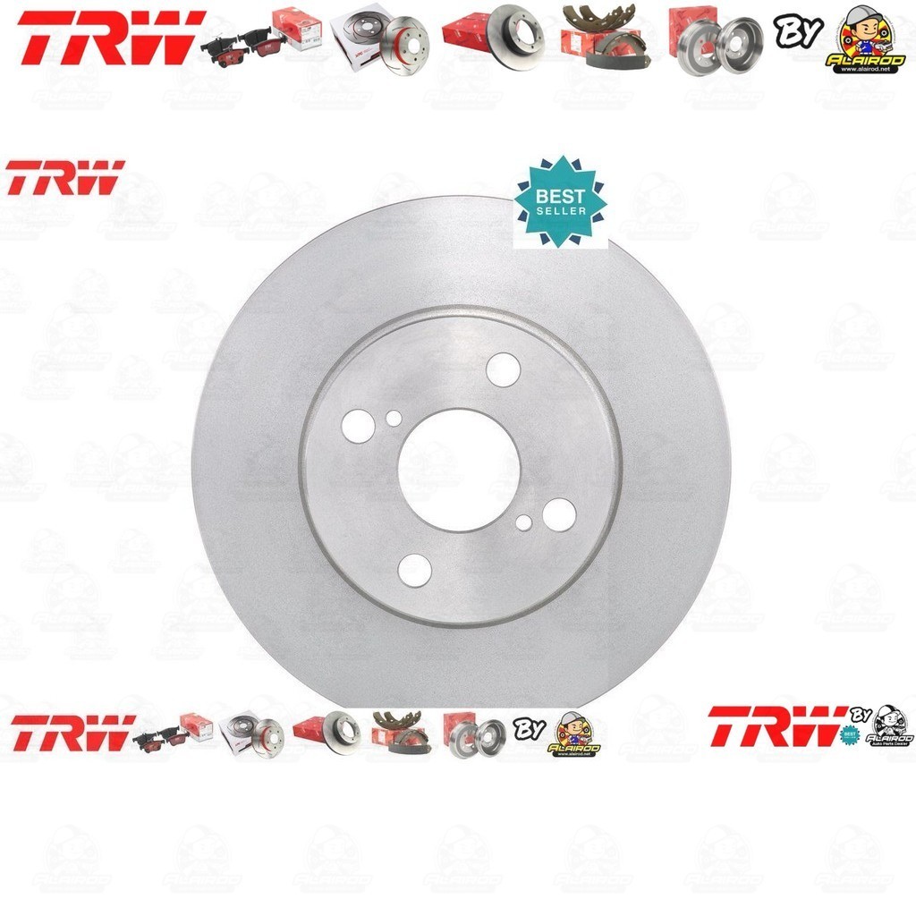 TRW จานดิสเบรคหน้า จานเบรคหน้า 1 คู่ / 2 ใบ TOYOTA  ALTIS 1.8 ZZE122  ปี 2001-2007  DF 4403 ขนาด 255 mm ใบหนา 25 mm