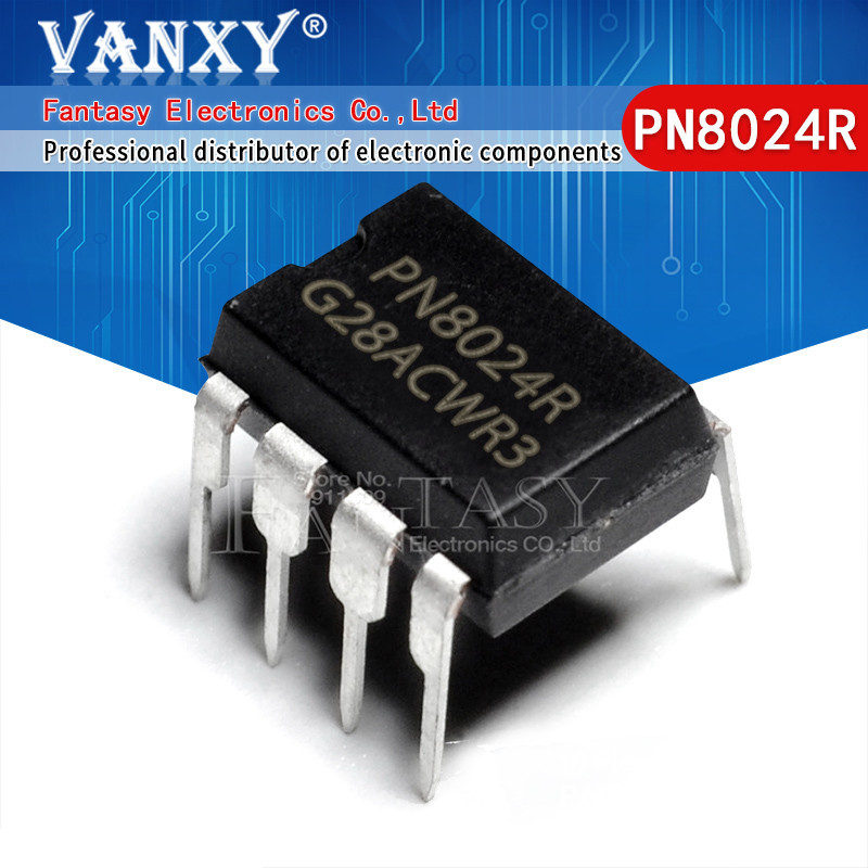 10pcs PN8024 DIP-7 PN8024R DIP 8024R DIP7 PN8024A อิเล็กทรอนิกส์ส่วนประกอบ vanxy