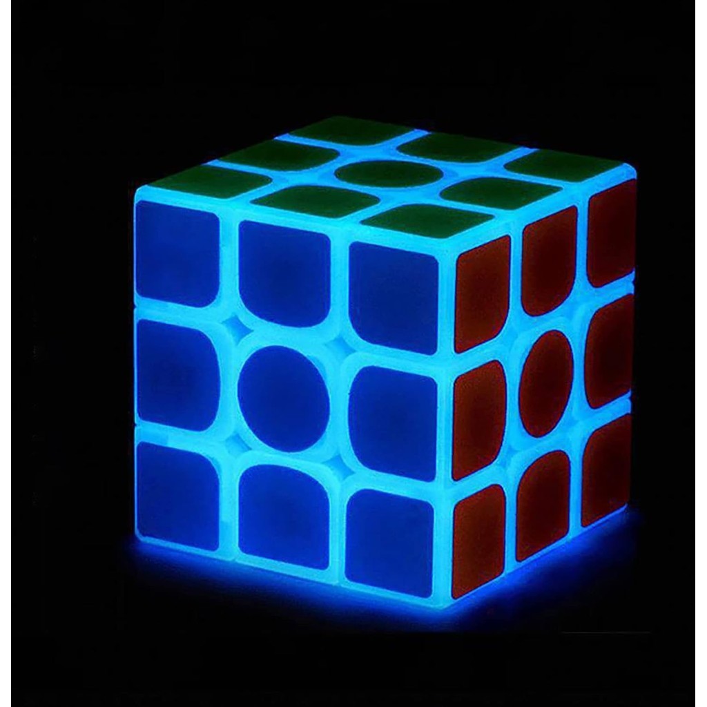 Luminous 3x3 Cube Glow In The Dark Speed Cube 3x3x3 Magic Cube ปริศนาของเล ่ น