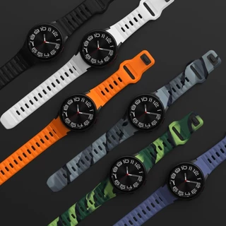 สายซิลิโคนสําหรับ Samsung Galaxy Watch 6 4 Classic 5 pro 44/40/47 มม.43 มม.42 มม.46 มม.45 มม.สร้อยข้อมือ Galaxy Watch6 watch4 สาย