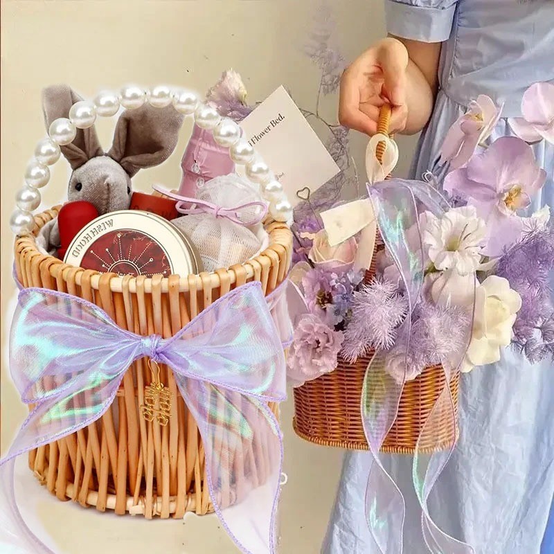 [ ที่โดดเด่น ] ริบบิ้นผ้าซาตินแฟนตาซี - วัสดุบรรจุภัณฑ์ช่อดอกไม้ - ริบบิ้นเส้นด้ายหางปลา - เส้นด้ายตาข่ายสีทึบ - เครื่องประดับโบว์เค้ก - สําหรับตกแต่งงานแต่งงาน