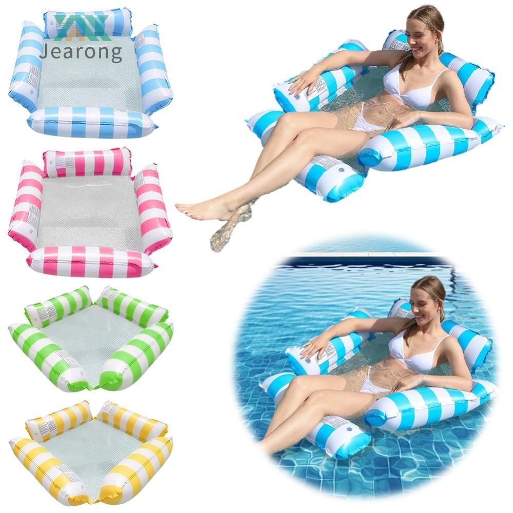 Floating Lounge Chair Inflatable Pool Float Hammock Bed Adults Pool Air Mattress [Jearong.th ]