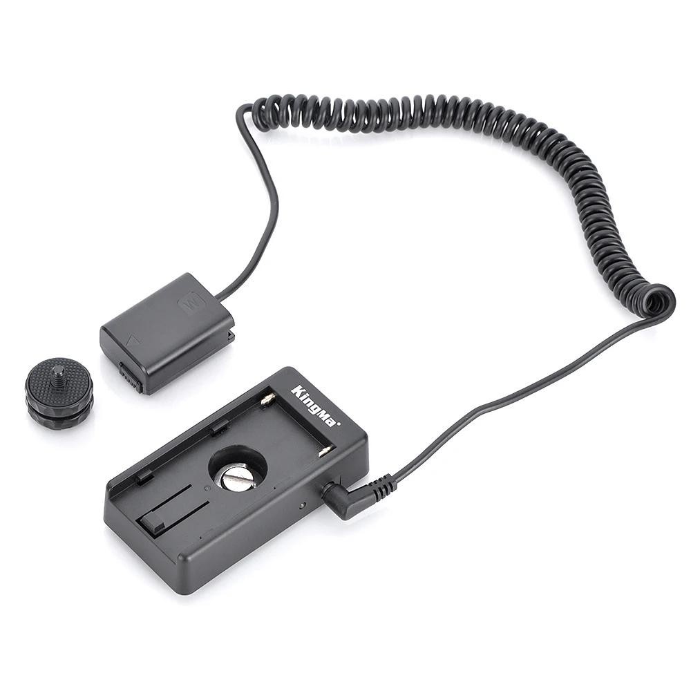 Kingma NP-FW50 Dummy แบตเตอรี่ NP-F แบตเตอรี่อะแดปเตอร์แผ่นสําหรับ Sony ZV-E10 A7M2 A7II A7S A7R A7RII A6000 A6300 A6400 A6500