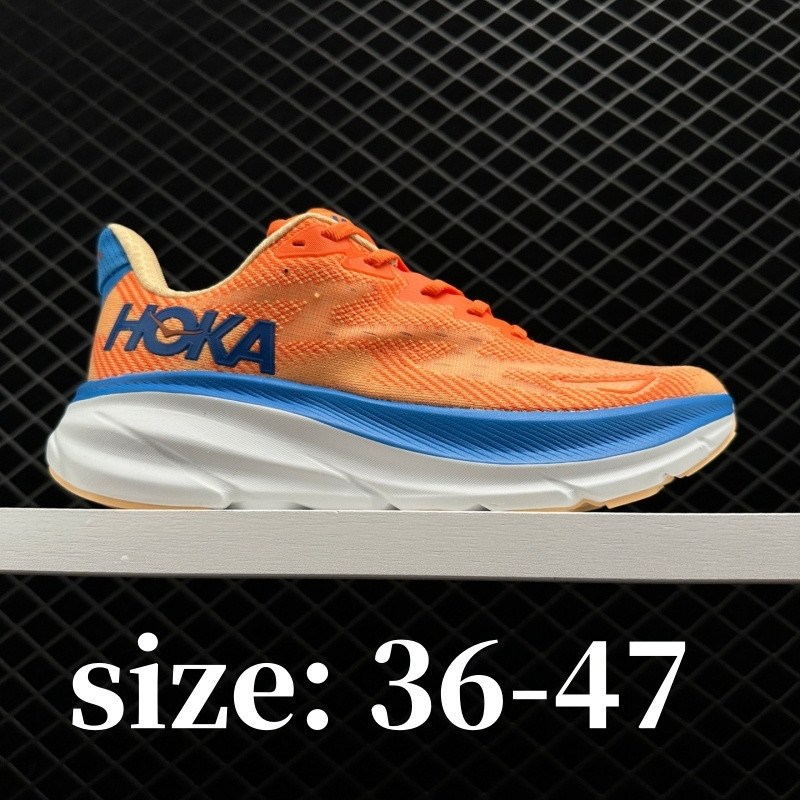 รองเท้าผ้าใบ Hoka Clifton 9 ขนาดใหญ่พิเศษ ไซส์ 36-47 รองเท้าวิ่งกันกระแทกมืออาชีพสําหรับผู้ชายและผู้หญิง