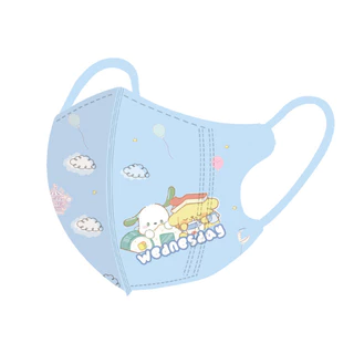50 ชิ้นบรรจุแยก Cinnamoroll Pochacco หน้ากากเด็ก Sanrio 3D สามมิติ 3-12age หน้ากากเด็กน่ารัก Kuromi การ์ตูนการพิมพ์หน้ากาก