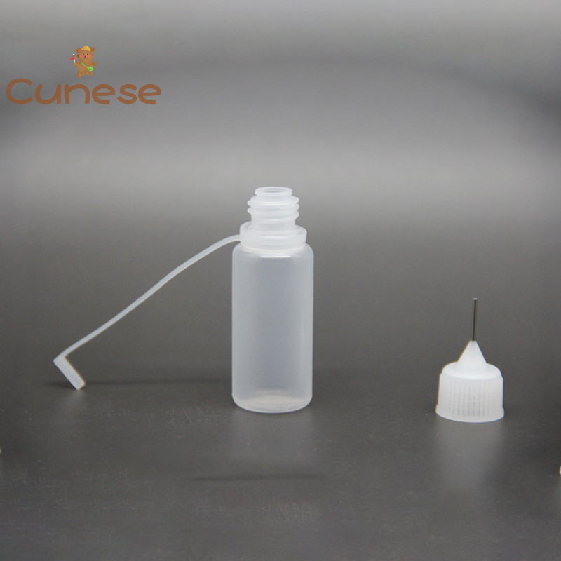 [Cunese ] 10ml Tip Bottle Applicator Bottle สําหรับเครื ่ องมือแต ่ งหน ้ าน ้ ํามันปากแหลมสี [ ใหม ่ ]