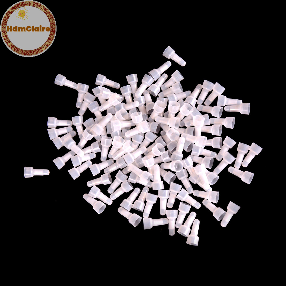 Hdmclaire 100 ชิ ้ นปิดปลาย Crimp Caps ขั ้ วต ่ อสายไฟขั ้ วต ่ อหมวก AWG 16-14 TH