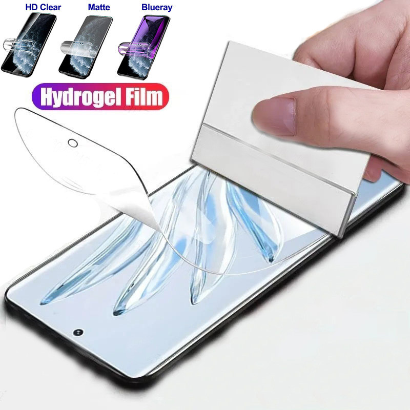 สําหรับ Honor 90 GT 200 Lite 100 Pro Honor X9B X9A X7B 5G X7A X8A X8B ป้องกันหน้าจอ Matte HD Anti-Bluelight Soft Hydrogel ฟิล์มนิรภัยไม่แก้ว