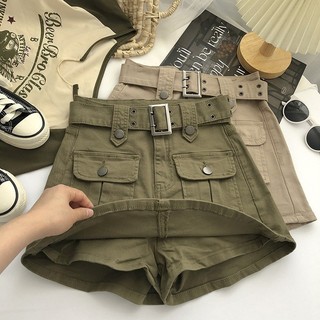 CELROK PENDEK JEANS CARGO WANITA-R009