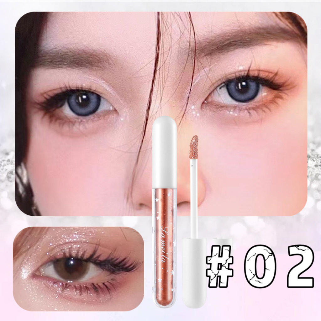 HIH shop อายแชโดว์ เนื้อลิควิด กลิตเตอร์ เนื้อแน่น สีชัด ติดทน - รูปที่ 5