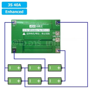 2S/3S/4S/5S/6S/7S 12-60A Standard/Enhanced/Balanced โมดูลชาร์จแบตเตอรี่ BMS 2/3/4-Series 18650 Lithium Battery Protec...