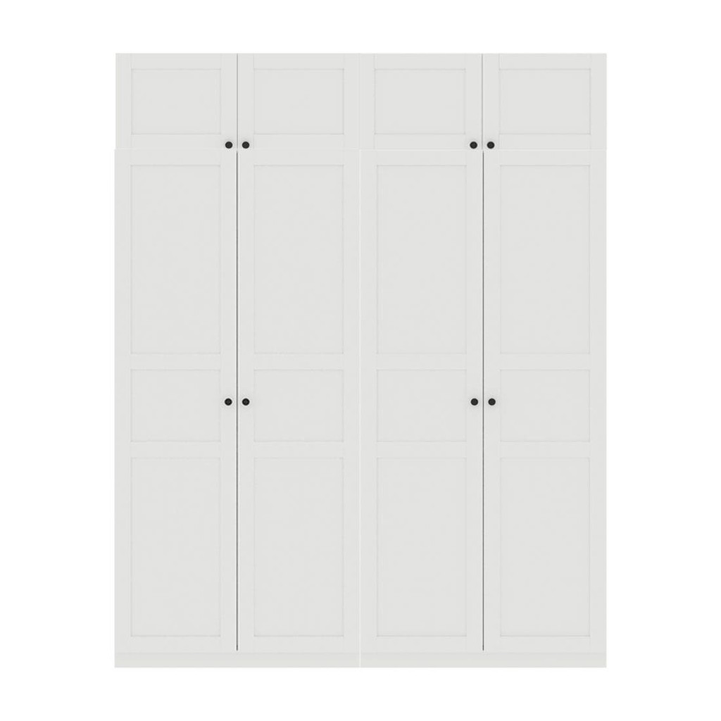 Koncept Furniture ตู้เสื้อผ้าขนาด 200 ซม. รุ่น Blox Fit in สีขาว แบรนด์ KONCEPT FURNITURE