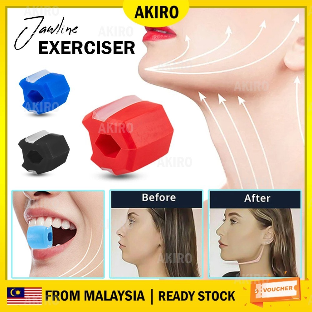 AKIRO ซิลิโคน Face Jawline คอ Toner Fitness Ball Anti-Wrinkle V รูปร่าง Lifting Slimming Exerciser S