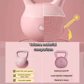 เคตเทิลเบล ดัมเบล 4-6 kg ดัมเบลหูหิ้ว ที่ยกน้ำหนัก ดัมเบลยกน้ำหนัก Kettlebel Soft -Homefittools