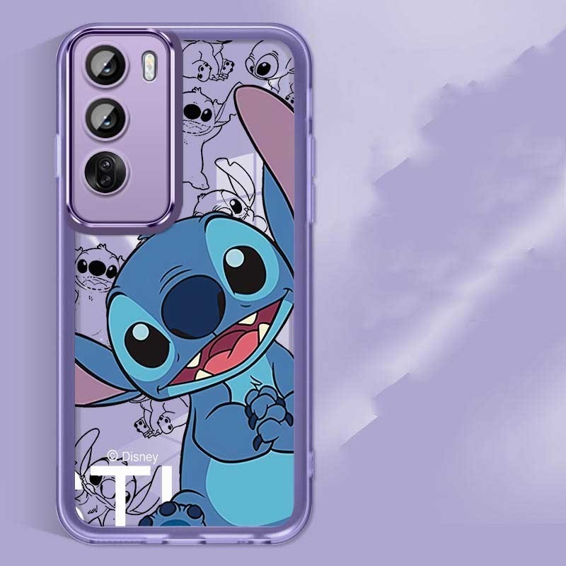 Oppo Reno12 Pro Reno 12 Pro 5G Happy Stitch เคสโทรศัพท์แบบนุ่ม Smile Monster Clear Candy Silicon Case ฝาครอบป้องกันกล้อง