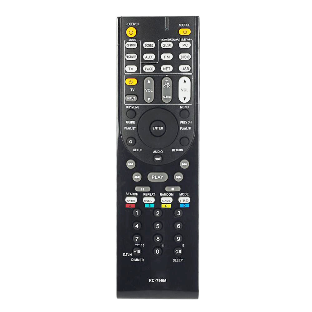 ใหม่เปลี่ยน RC-799M สําหรับ ONKYO ทีวีเสียง/ตัวรับสัญญาณวิดีโอ Universal รีโมทคอนโทรล RC-735M RC-737