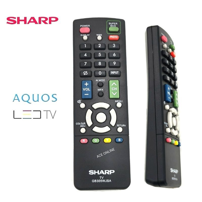 SHARP AQUOS LCD LED TV รีโมทคอนโทรล GB305WJSA เข้ากันได้กับ GB217WJSA1, GB215WJSA1,GB217WJSA,GB101WJSA ,GB148WJSA..