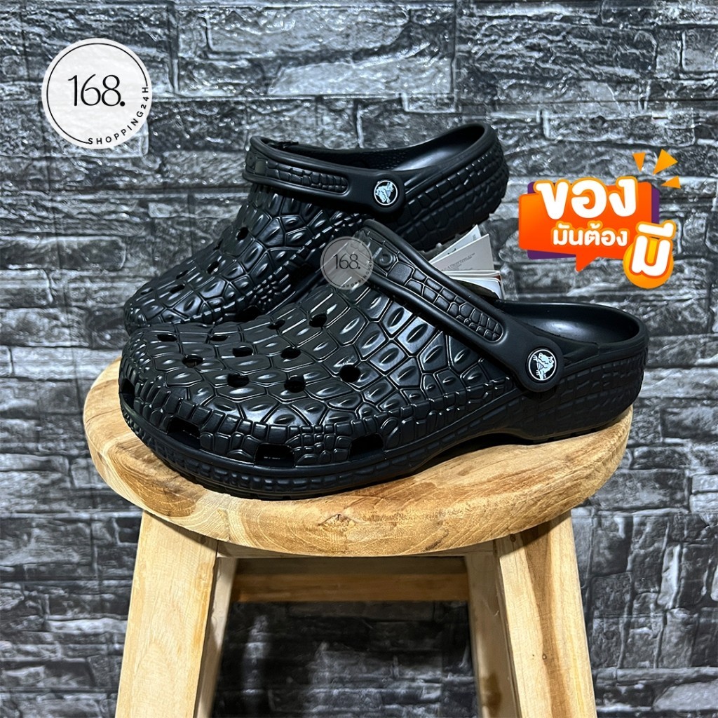 รองเท้าแตะ Cro-cs Crocskin clog 2024 ใส่สบายสำหรับ ผู้หญิงและผู้ชาย วัสดุผลิตจากยางแท้100% Size M4-M11