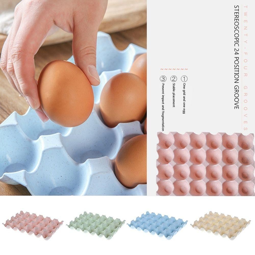 และ กล่องเก็บไข่,ชั้นวางไข่ในครัวเรือนความจุขนาดใหญ่,Cash-proof 24/15 Grooves Save Space Egg Container - รูปที่ 5