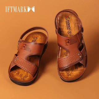 IFTMARK รองเท้าแตะ รองเท้าแตะผู้ชาย รองเท้าแตะแฟชั่นใหม่ รองเท้าชายหาด รองเท้าแบน ลำลอง สวมใส่ง่าย[ส่งเร็วพิเศษ]