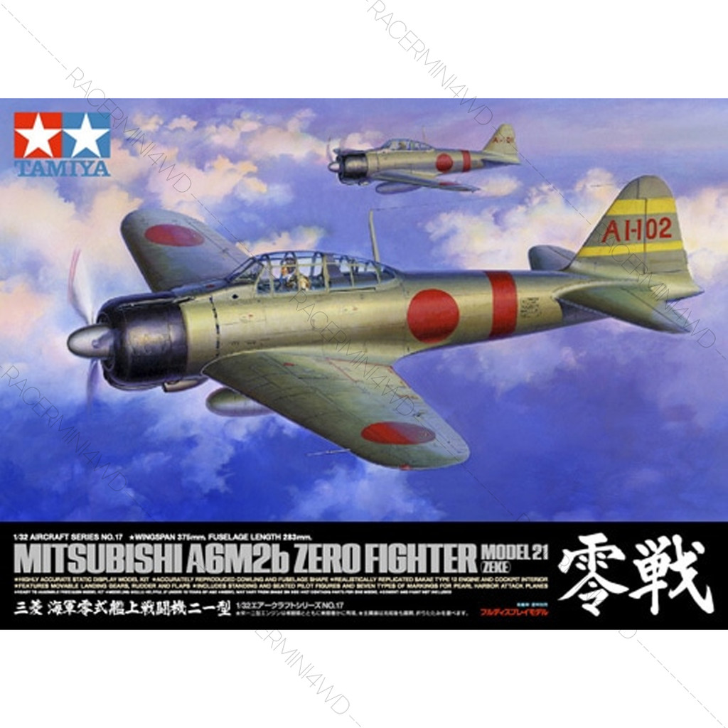 TAMIYA 1/32 Mitsubishi A6M2b Zero Fighter Model 21 (Zeke) 60317